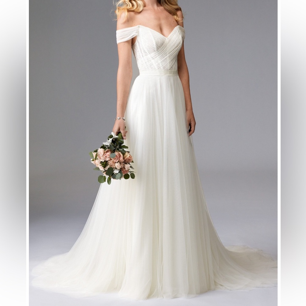 Watters wtoo Bridal Heaton Off the Shoulder Wedding Dress